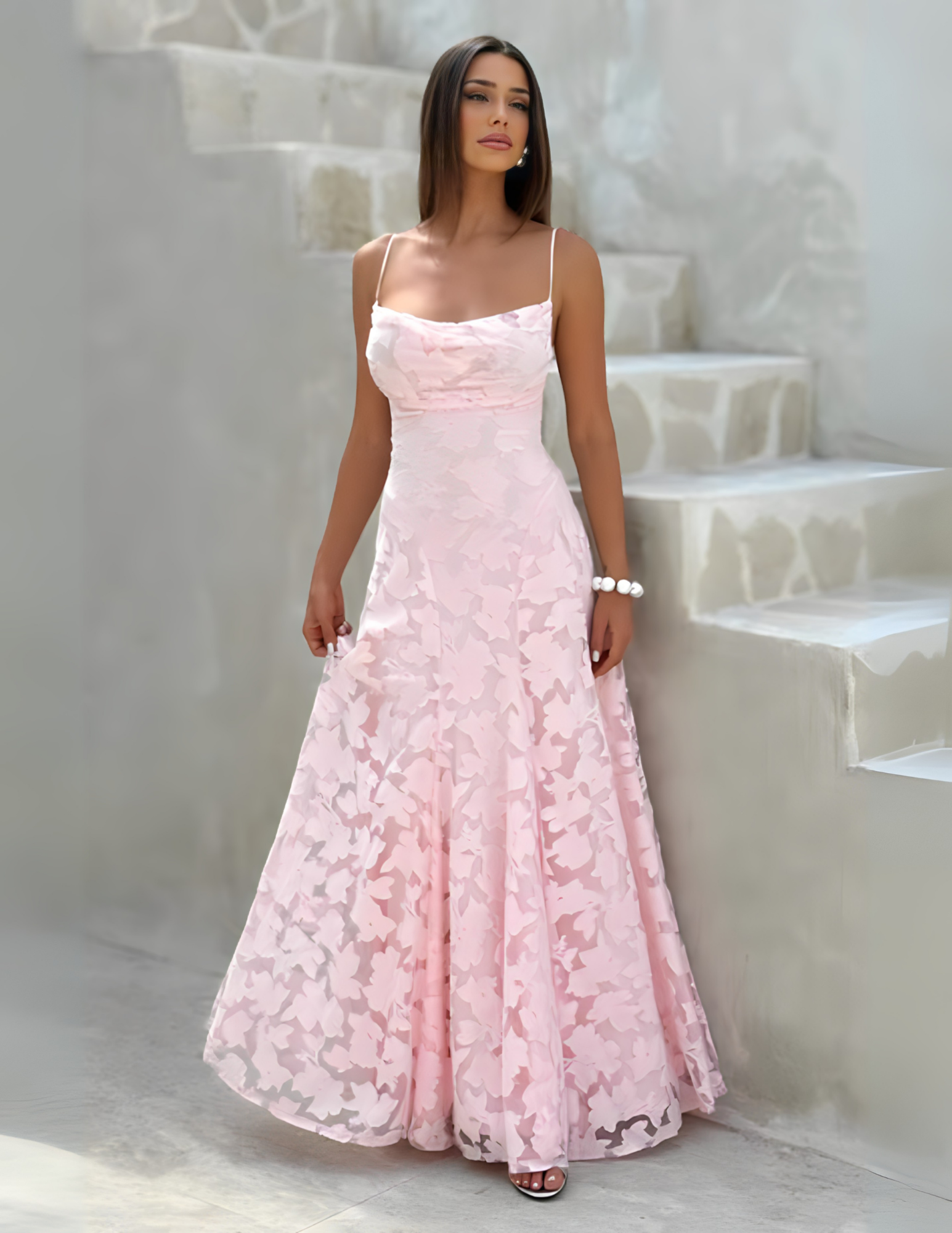 ADALIA MAXI DRESS - CHERRY
