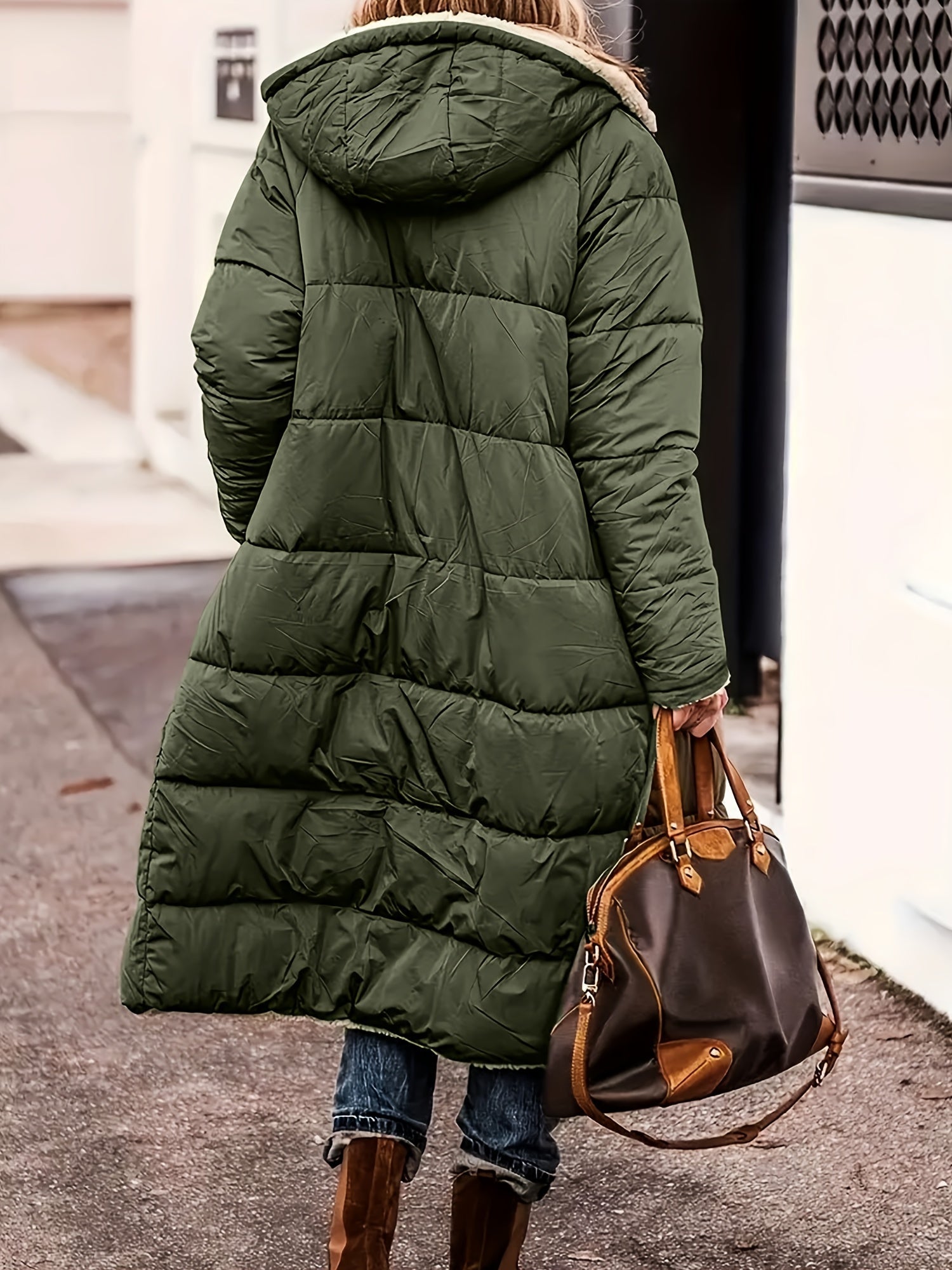 Sophia - Long Puffer Warm Coat Hooded