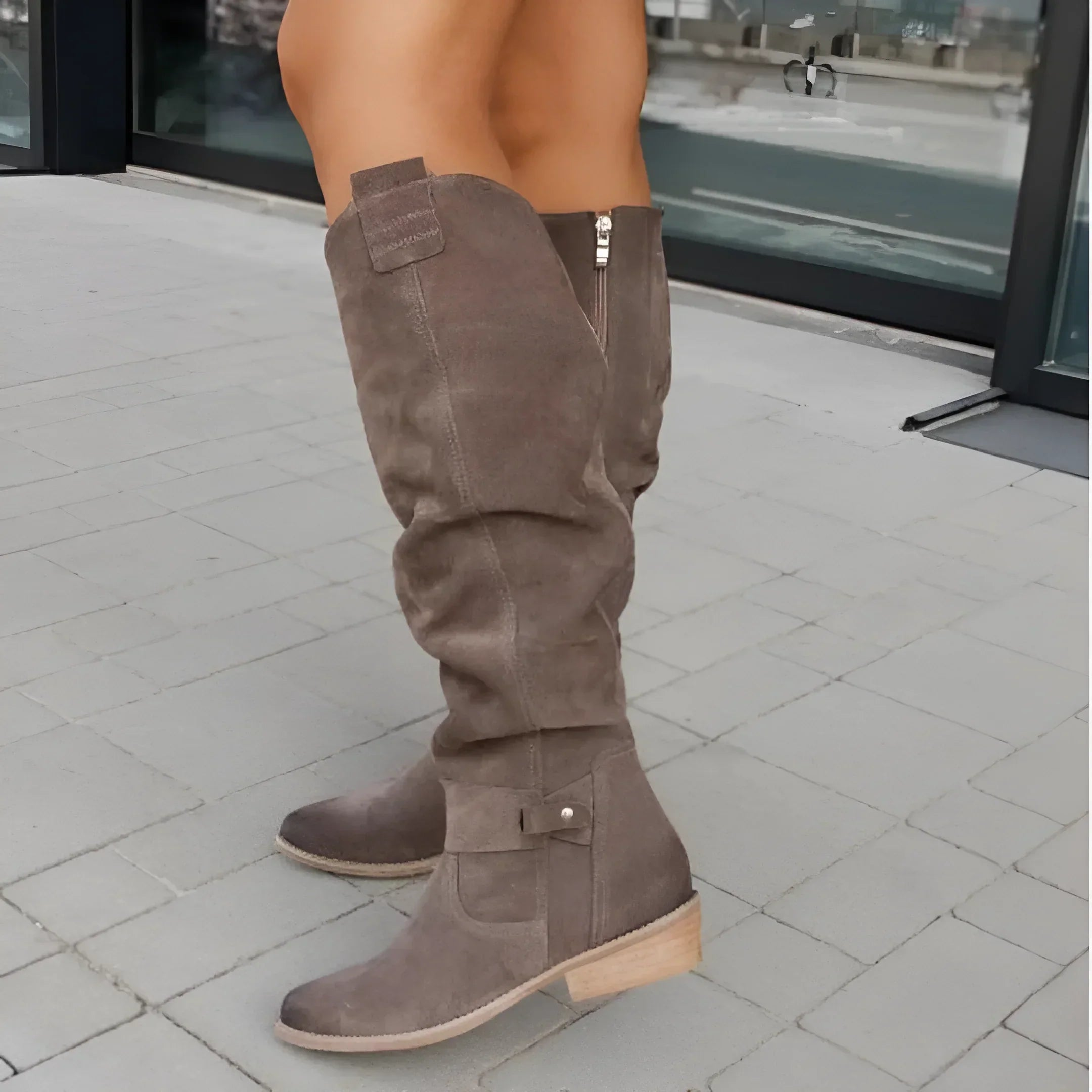 Skyler | Stylish Suede Knee Boots