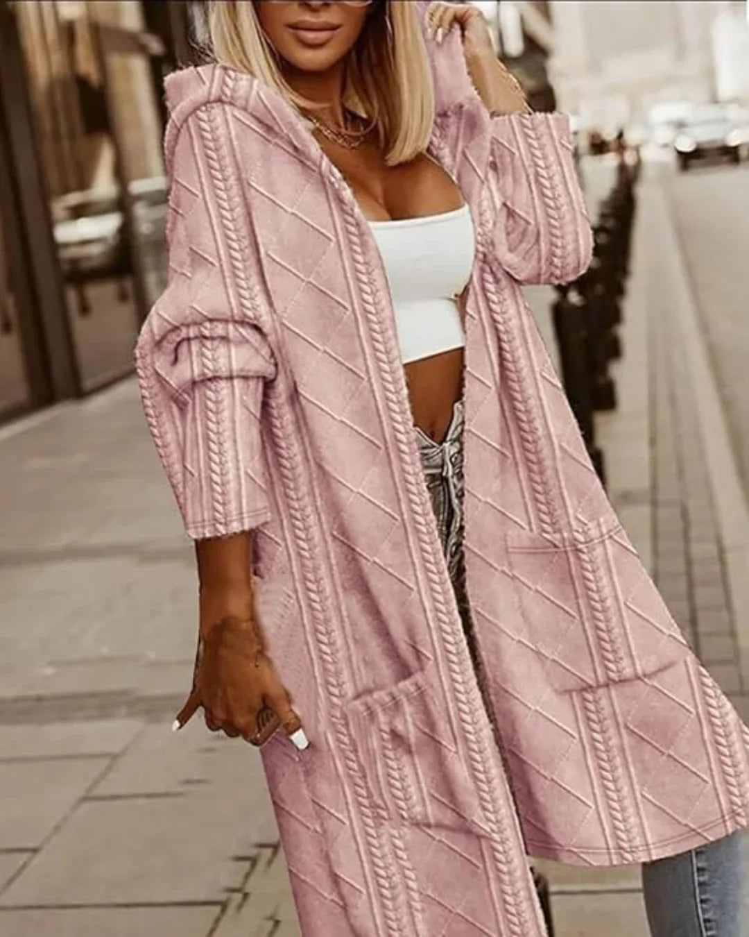 C&G™ | Luxe Longline Hooded Knit