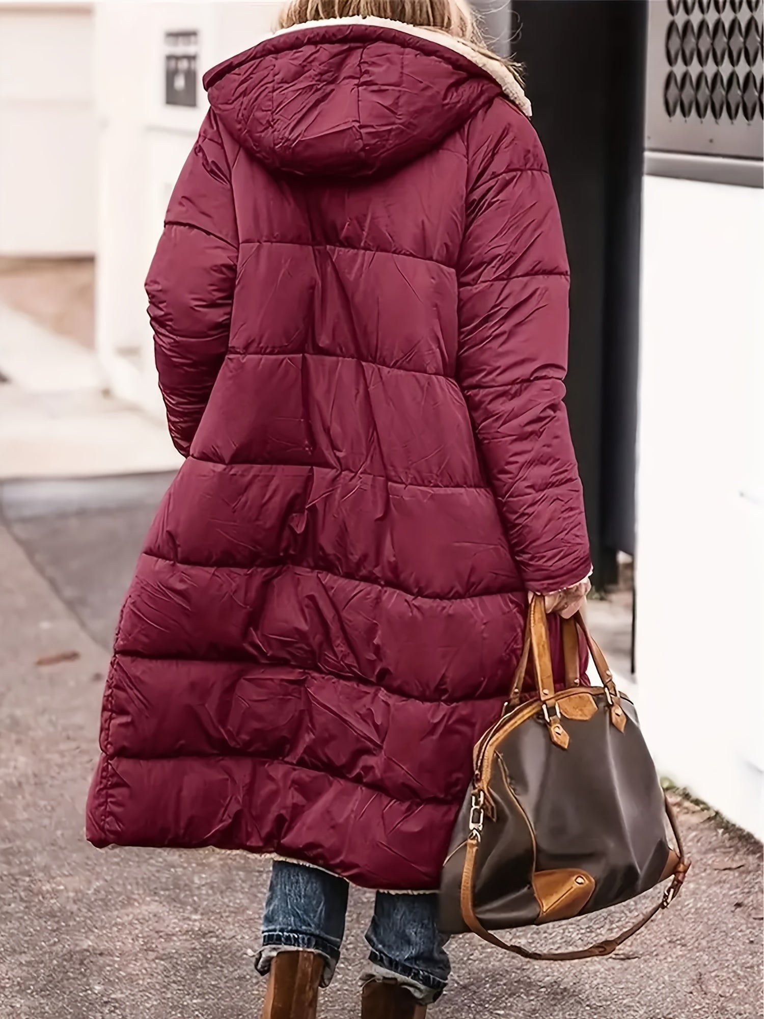 Sophia - Long Puffer Warm Coat Hooded