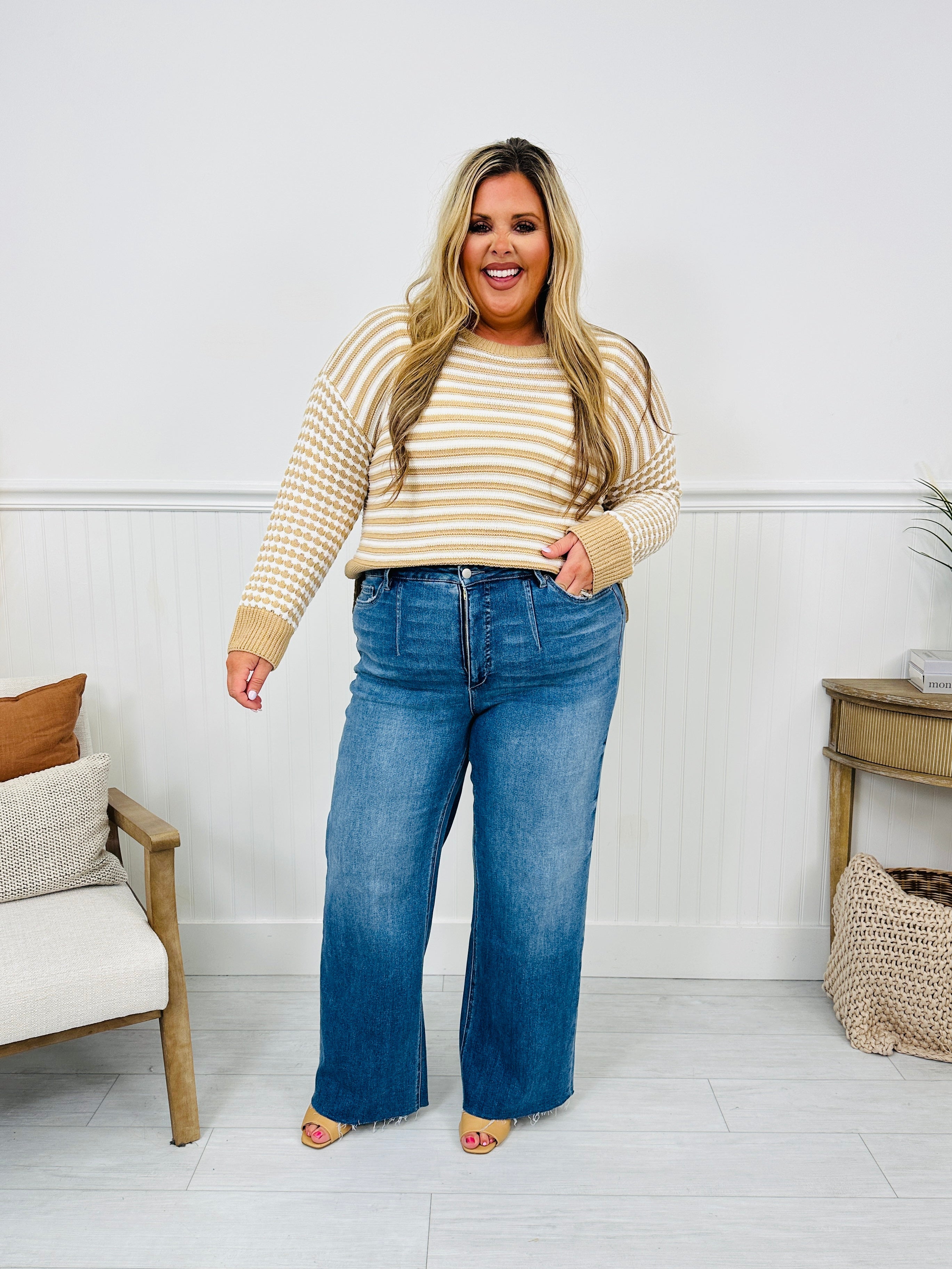 Chloe | Slimming wide leg jeans