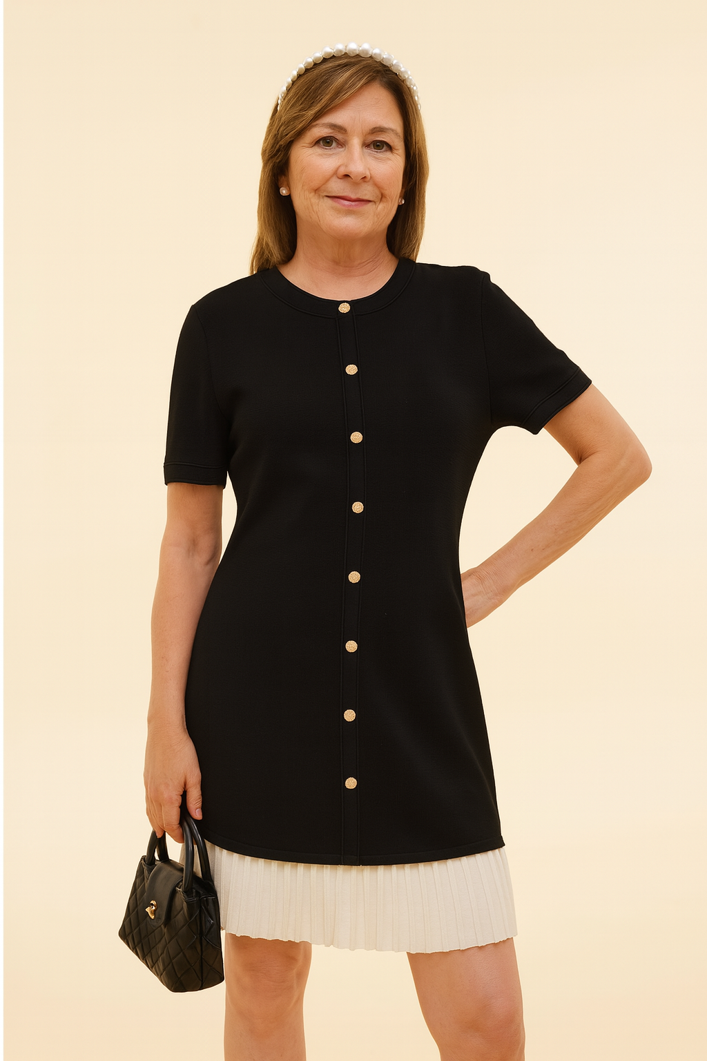Camille | Tencel Blend Knit Mini Dress