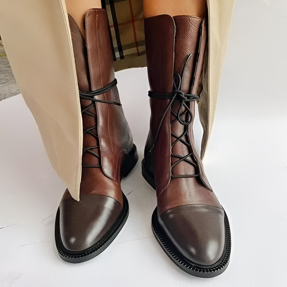 Monroe™ - Elegant Vegan Leather Heeled Boots