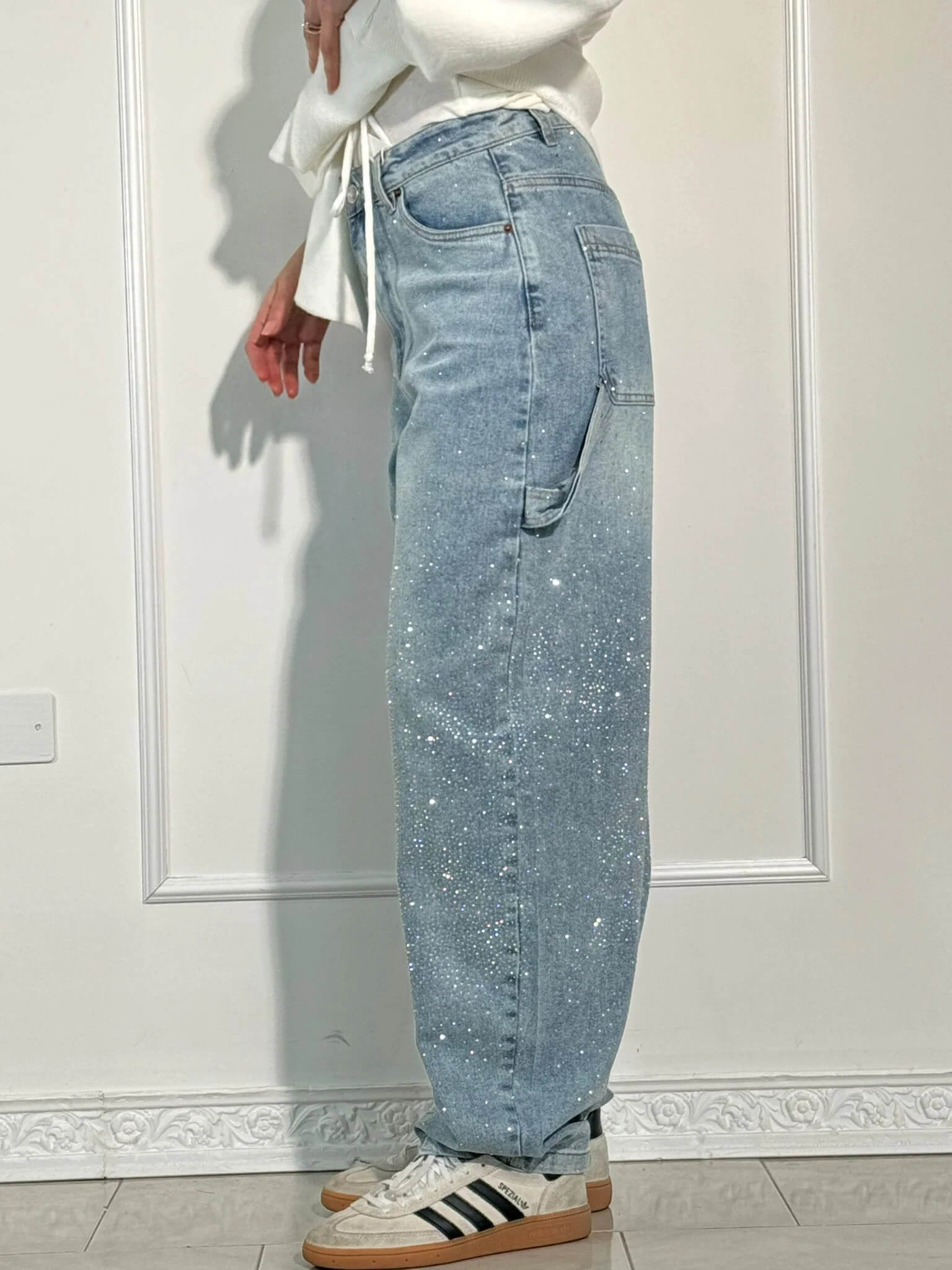 Emma Shiny Denim Jeans