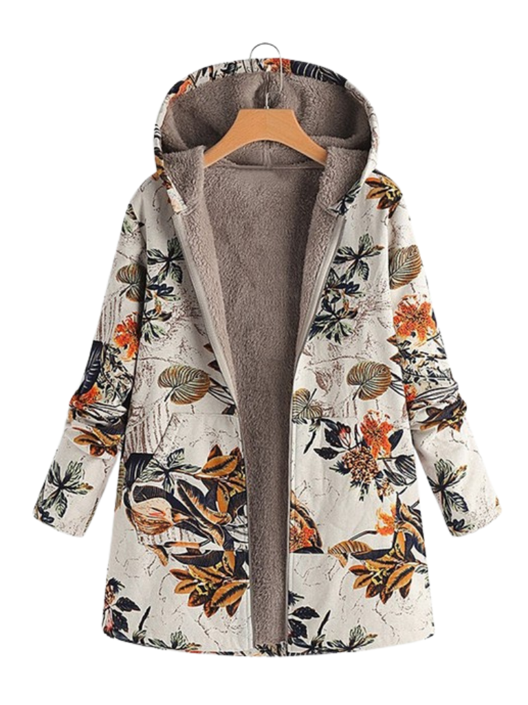AURORA COZY PRINT COAT