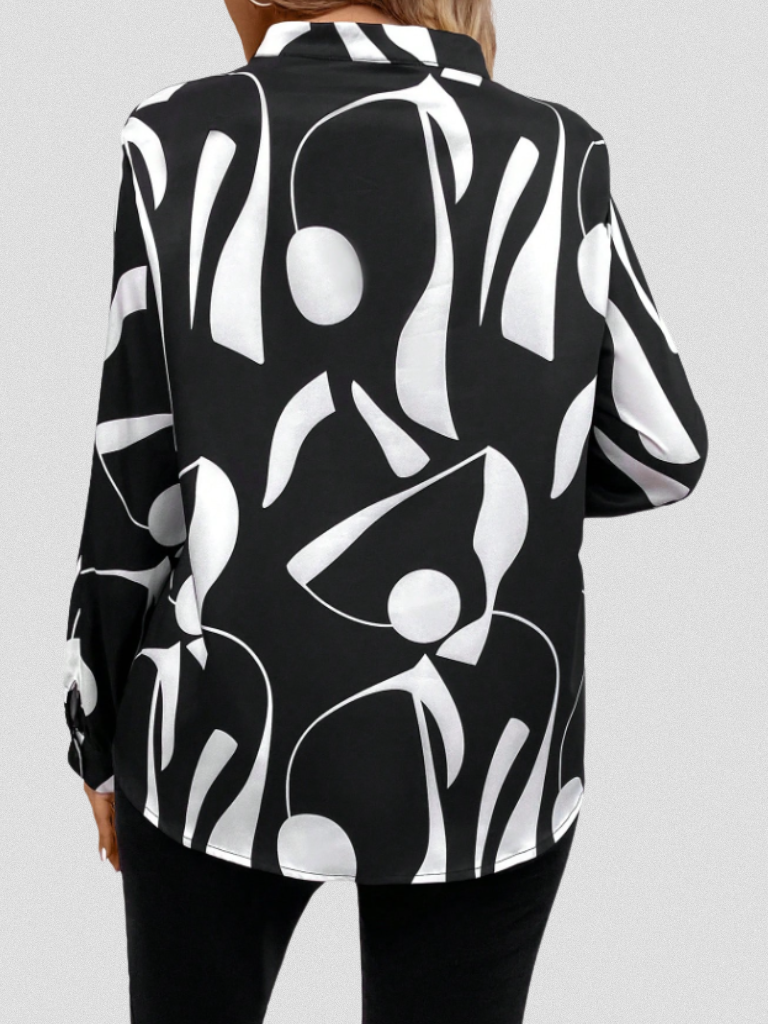 Lyra | Black & White Blouse