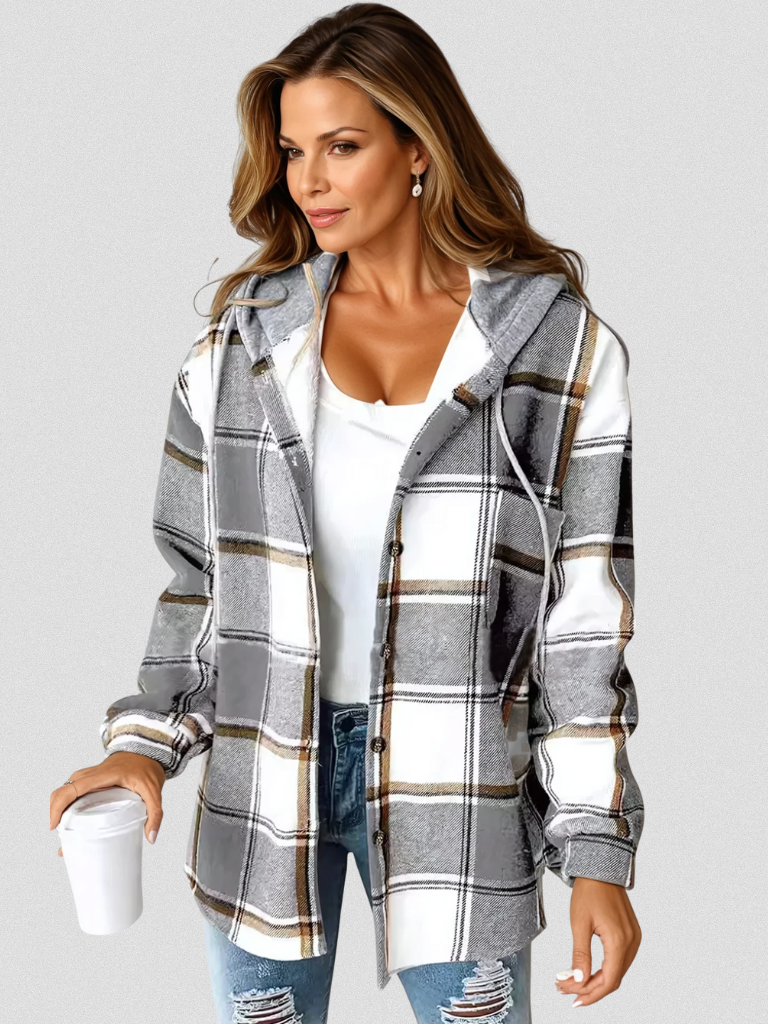 Camden | Plaid Hooded Shacket