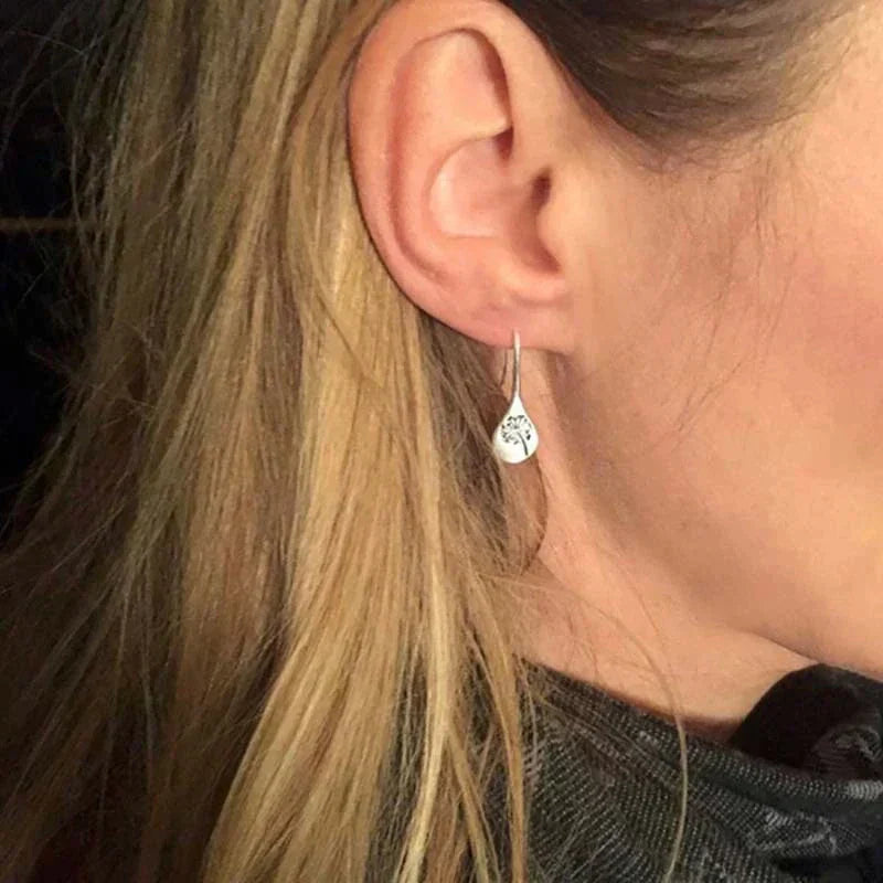 Daisy - Silver Dandelion Earrings