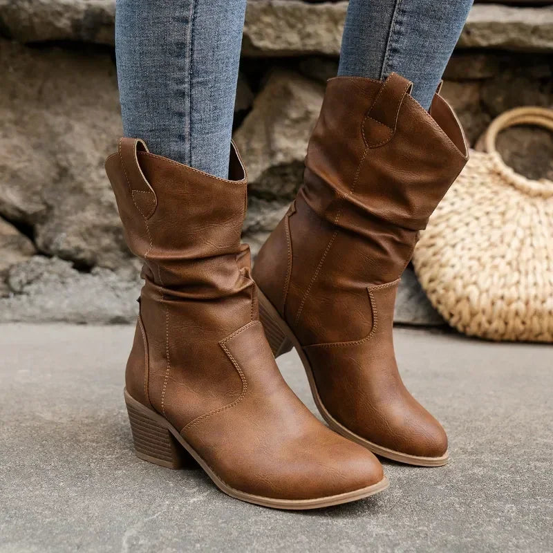 Monroe® | Classic Mid-Calf Western Boots
