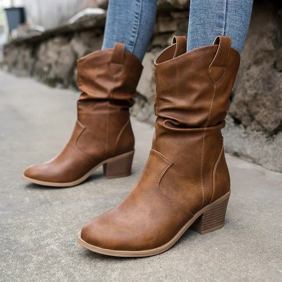 Monroe® | Classic Mid-Calf Western Boots