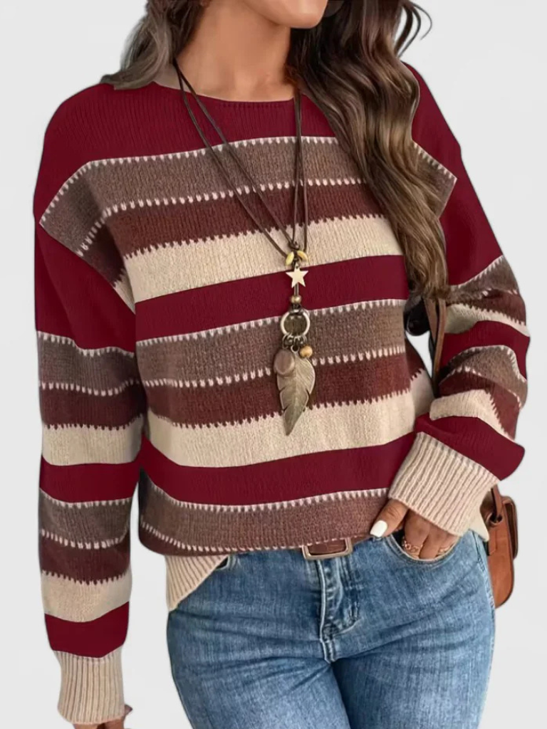 DUSTY STRIPED PULLOVER