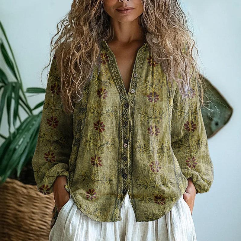 Ambre™ Vintage Foliage Blouse