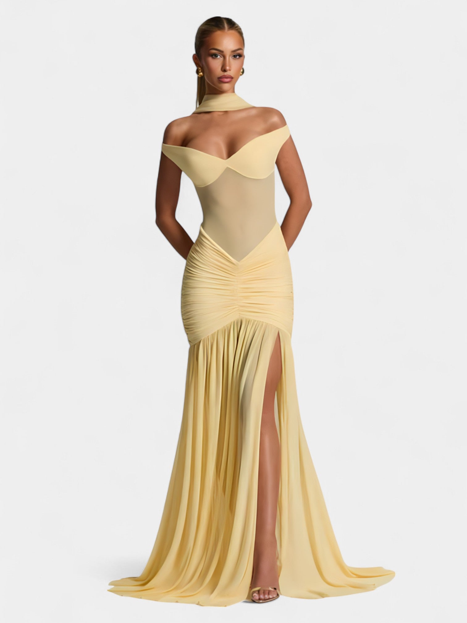 ALESSIA MAXI DRESS - OLIVE