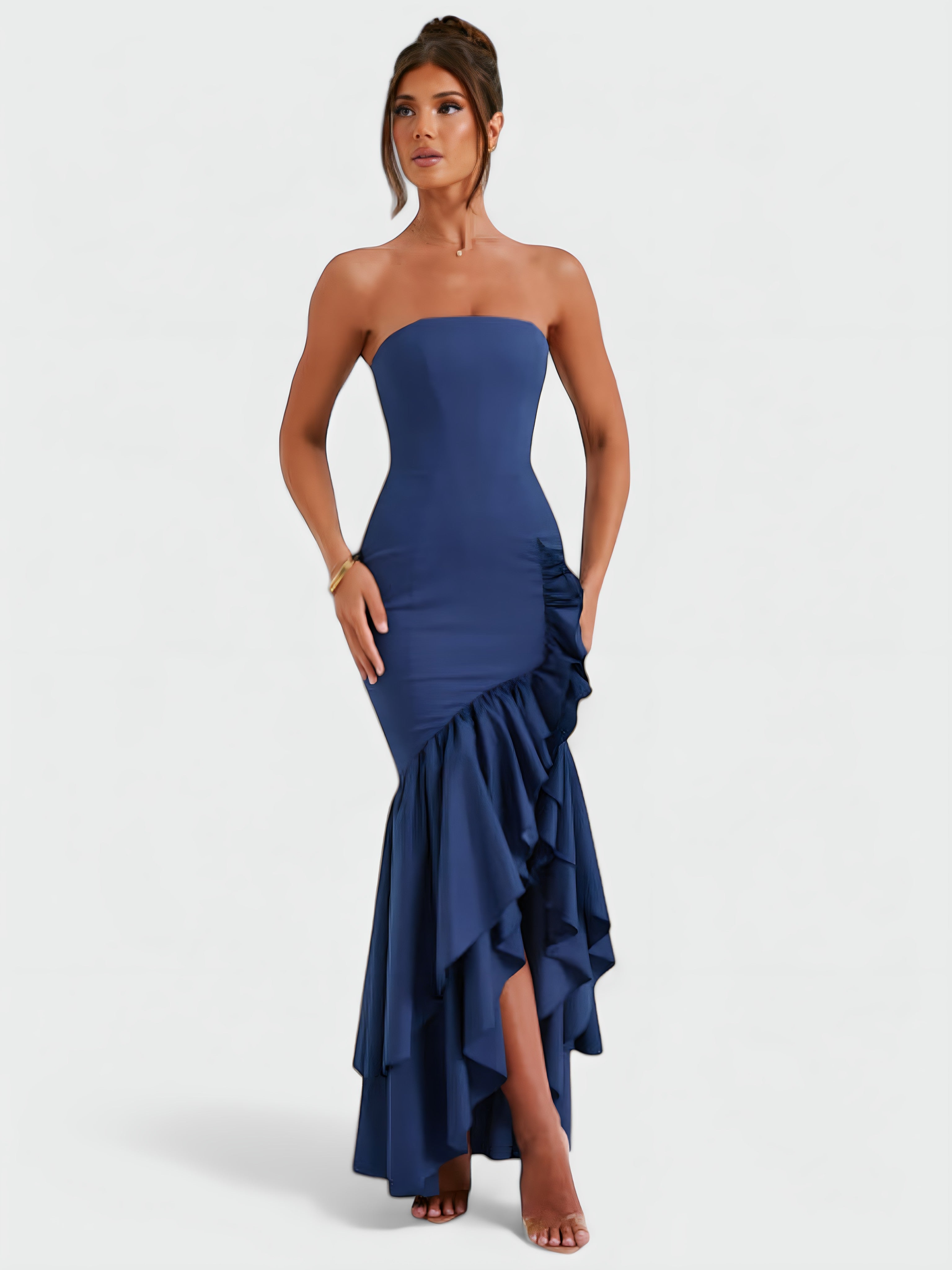 VANESSA MAXI DRESS - WINE RED