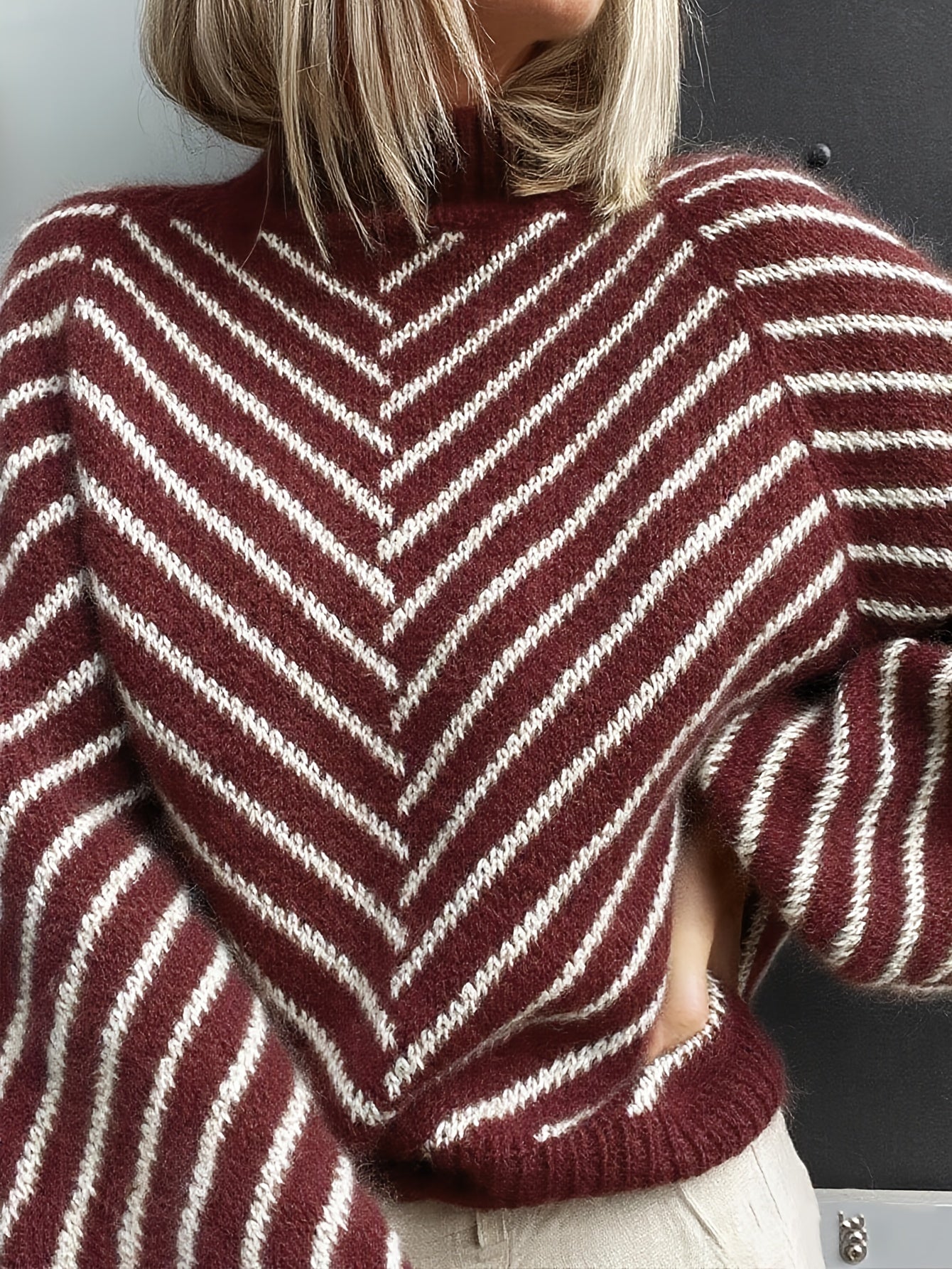 Klarysa - Casual Long Sleeve Knitted Sweater