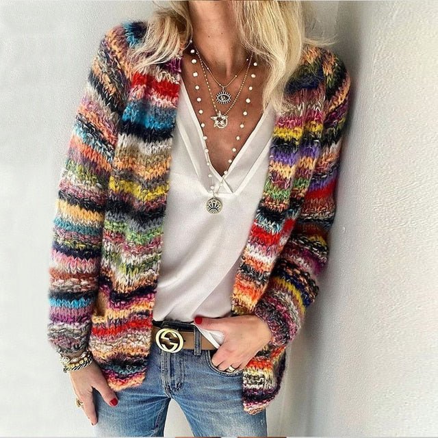 Ariella | Cozy Multicolor Cardigan