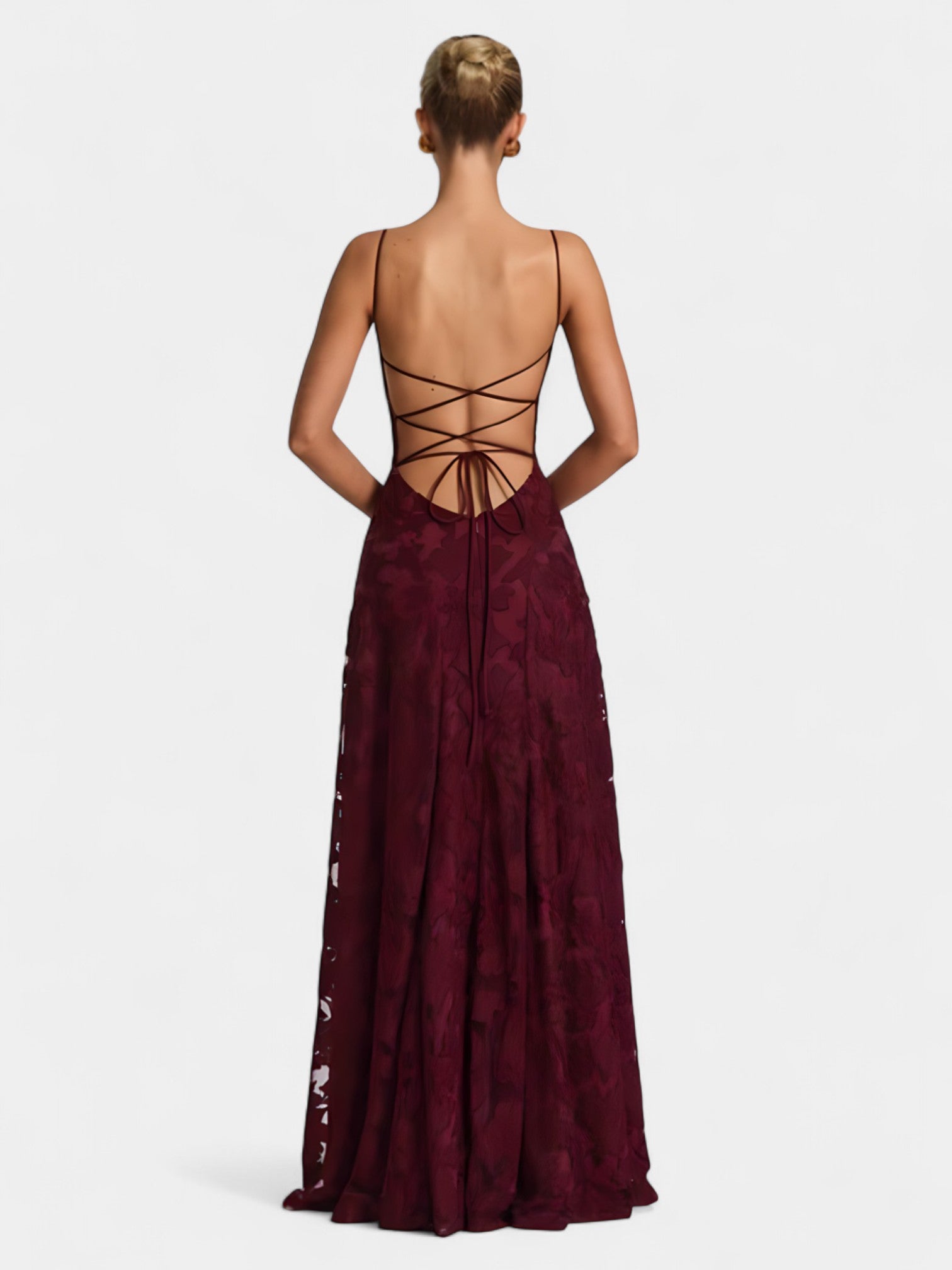 ADALIA MAXI DRESS - CHERRY