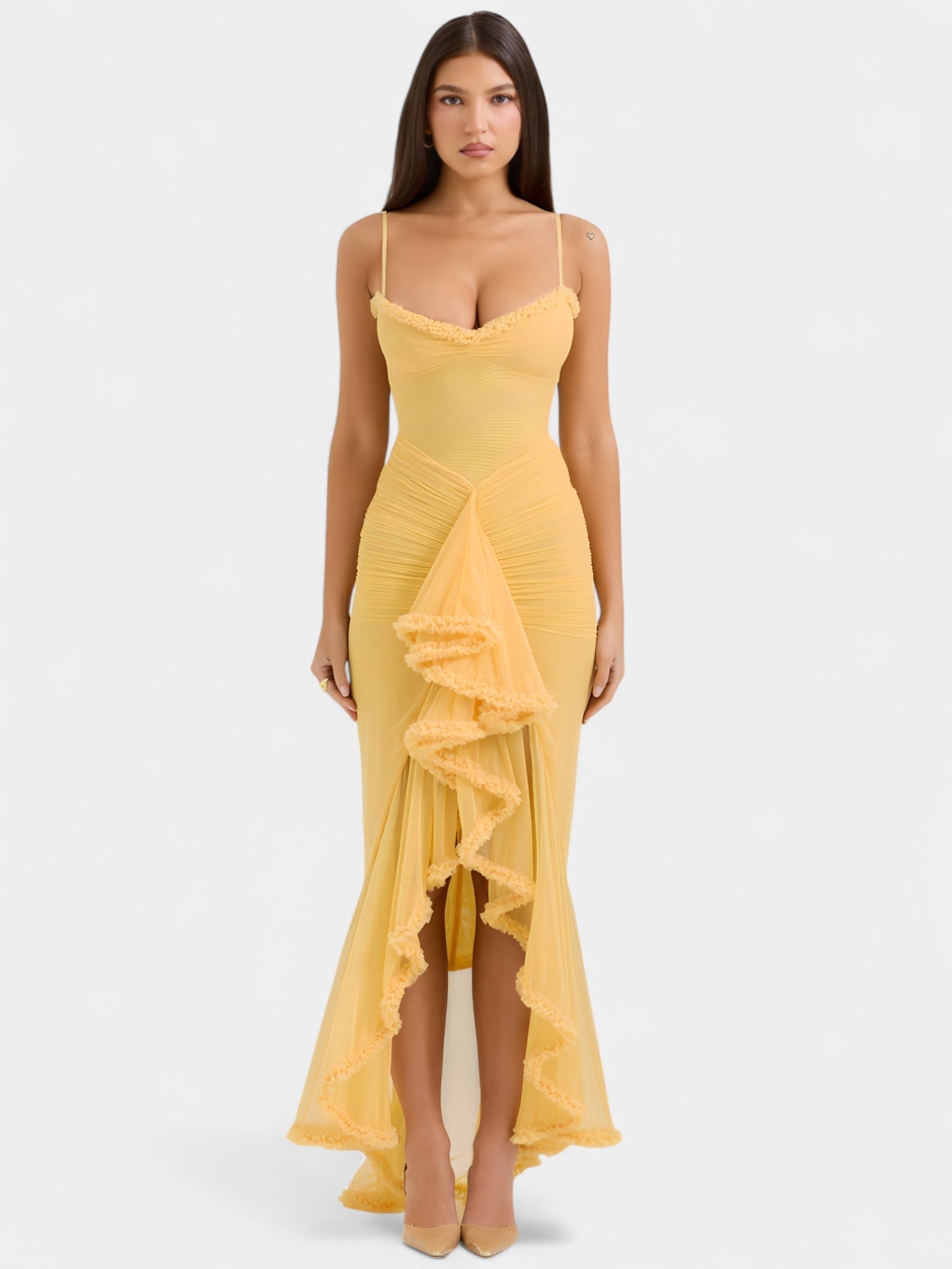 ARIELA MAXI DRESS - LEMON