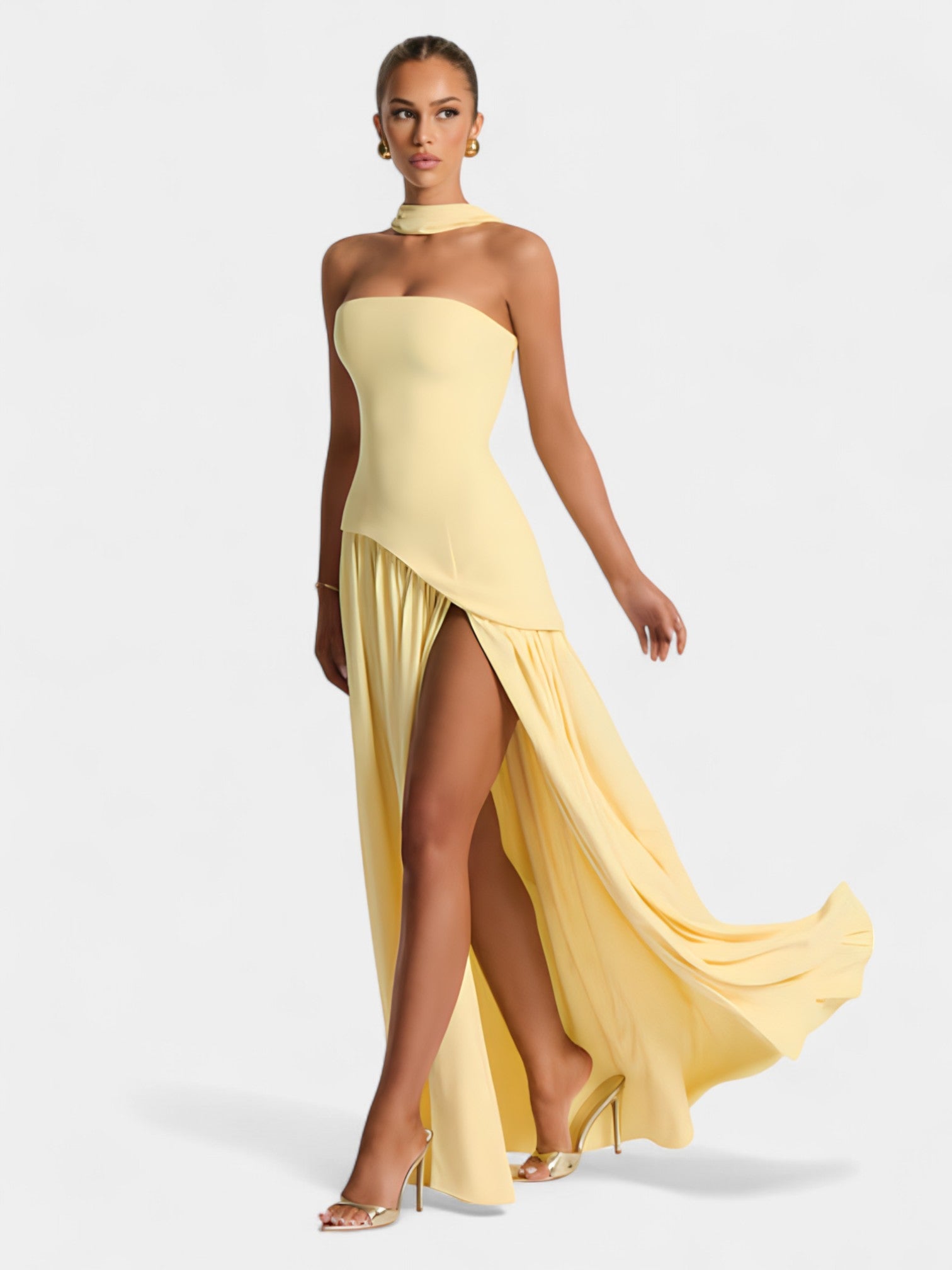 LIBERTY MAXI DRESS - COFFEE
