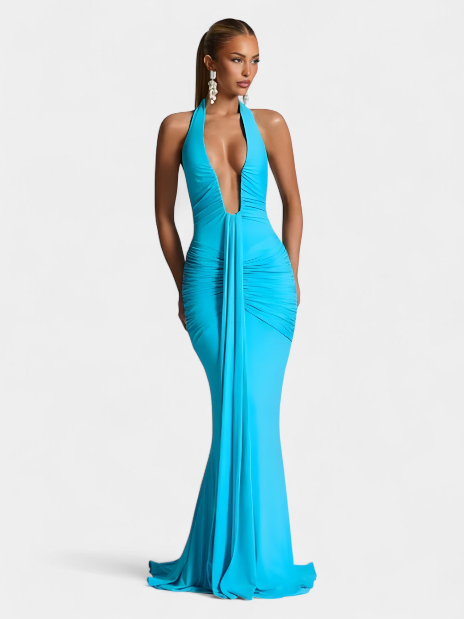 ADELAIDE MAXI DRESS - PLUM BROWN