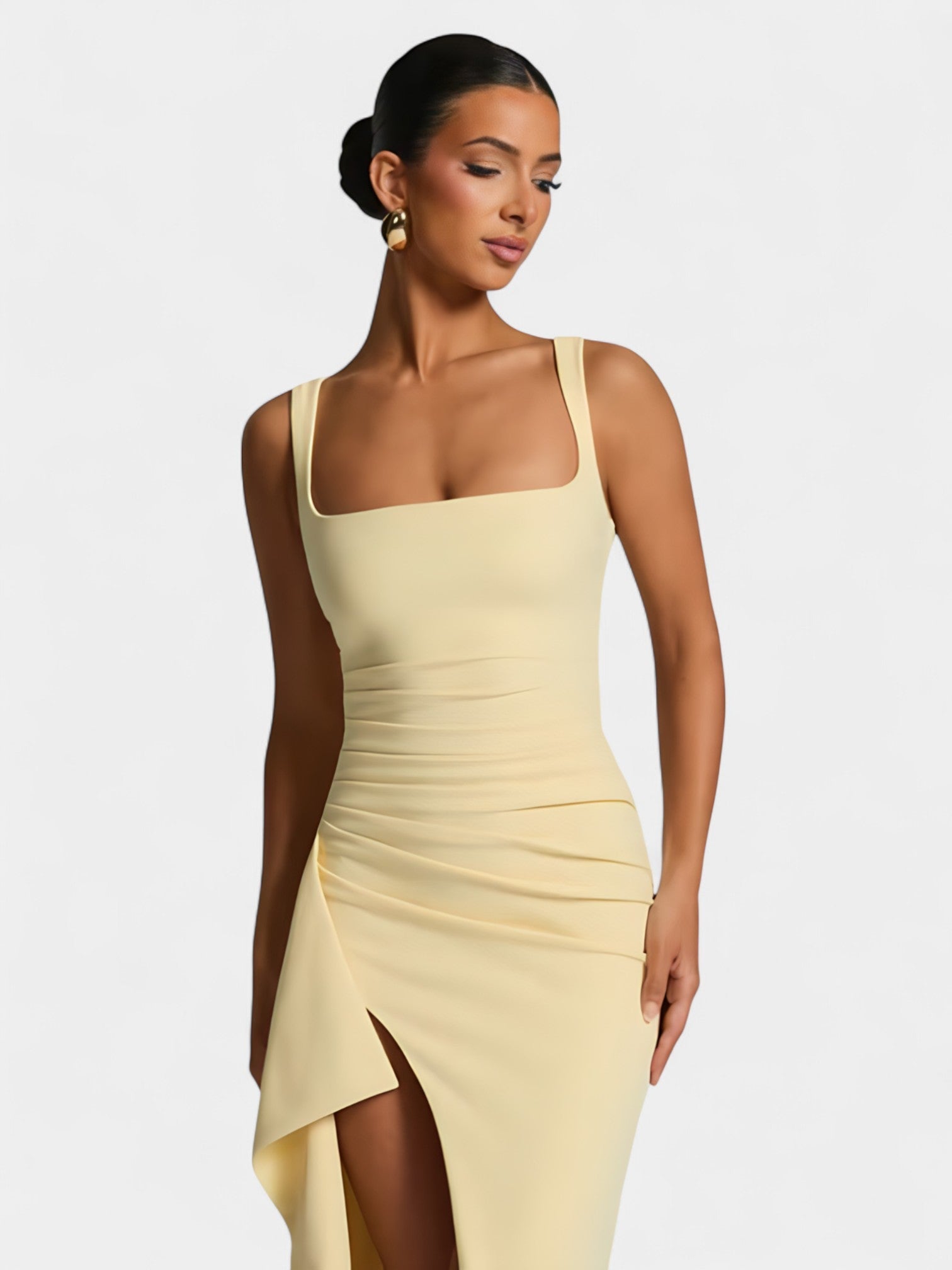 KALENA MAXI DRESS - LEMON