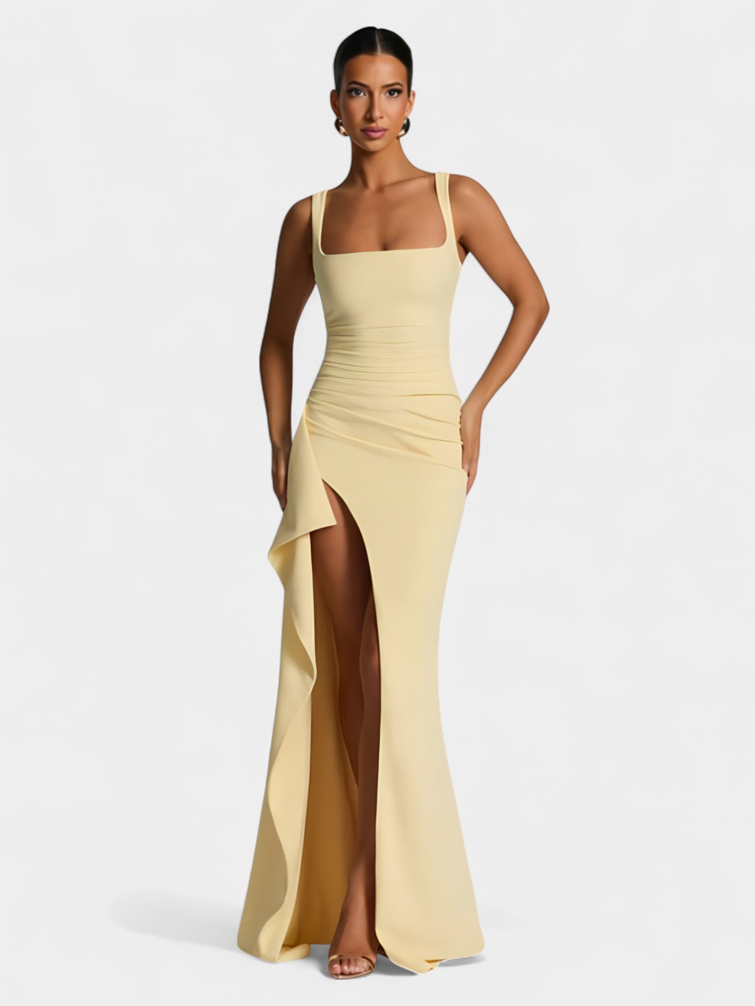 KALENA MAXI DRESS - WINE RED