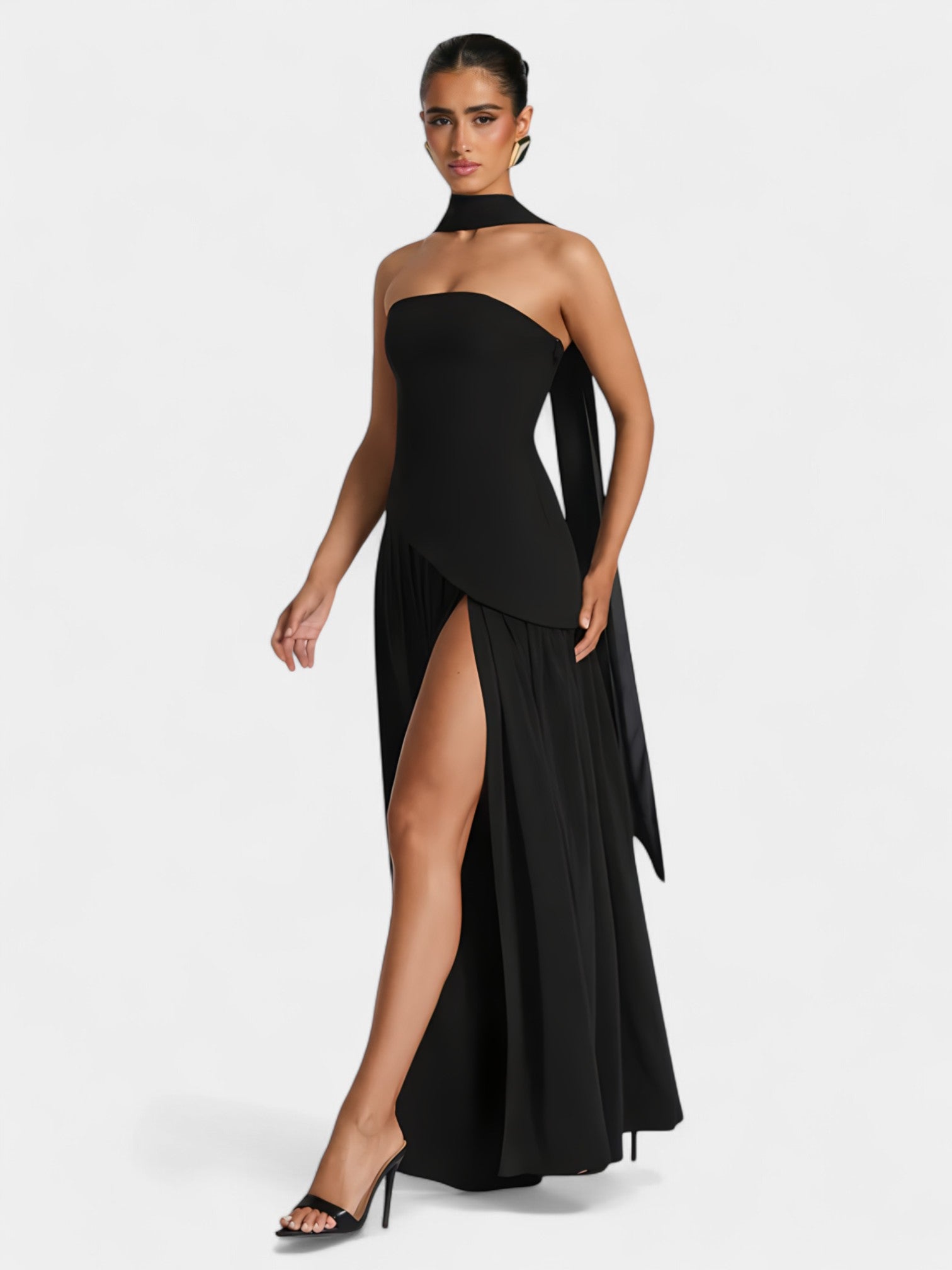 LIBERTY MAXI DRESS - COFFEE