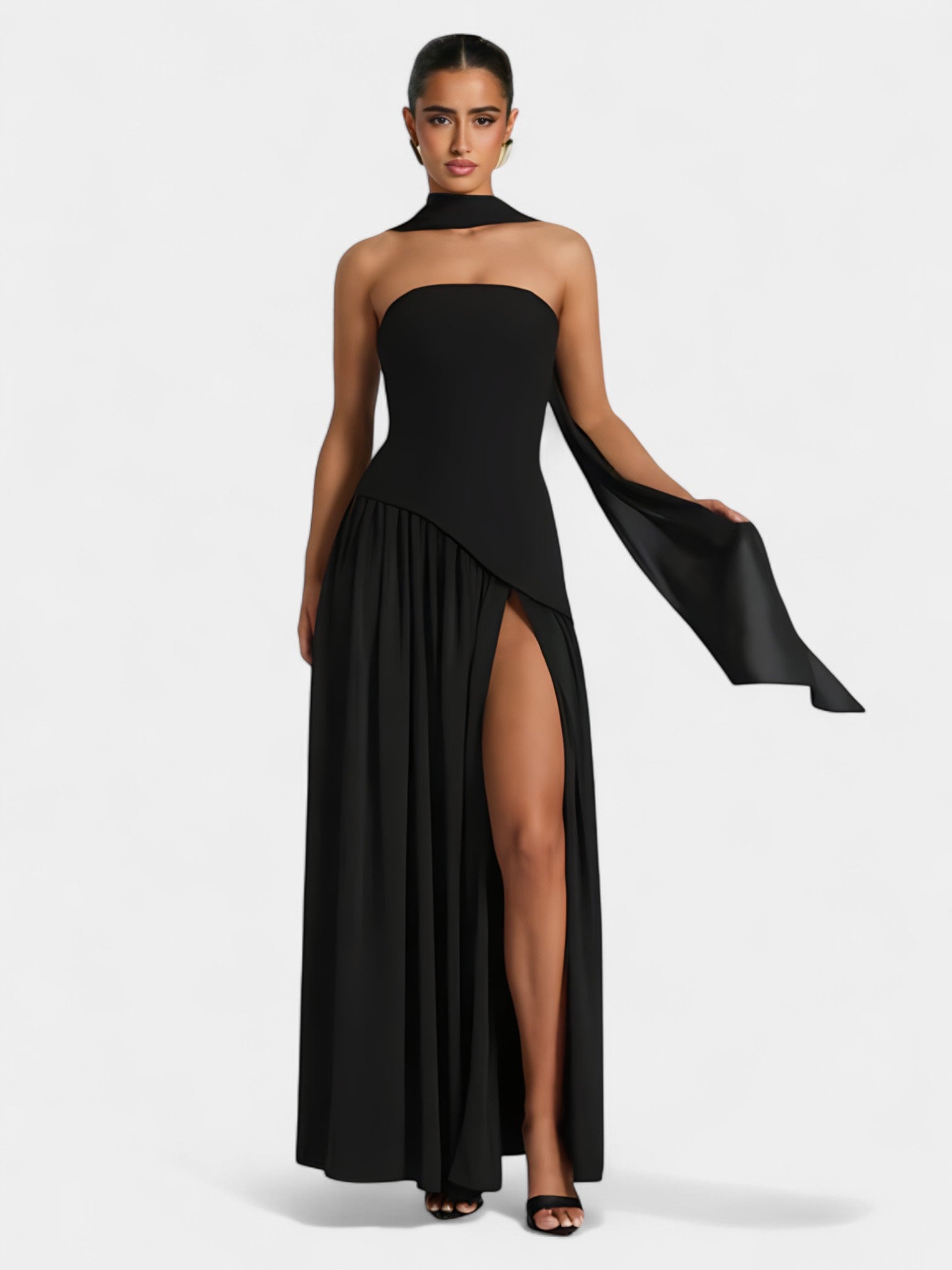 LIBERTY MAXI DRESS - COFFEE