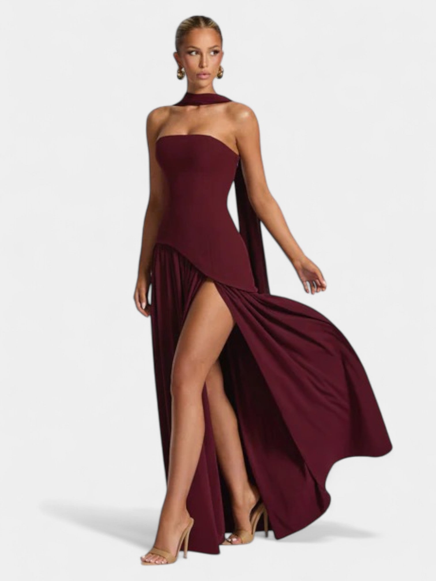 LIBERTY MAXI DRESS - COFFEE