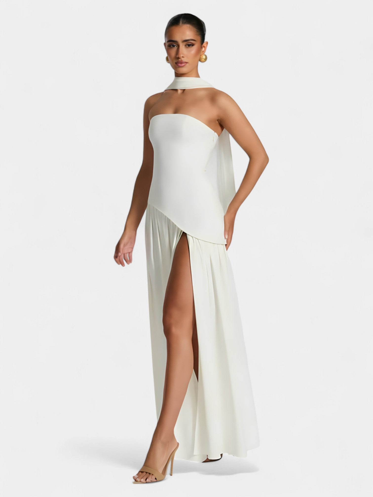 LIBERTY MAXI DRESS - COFFEE